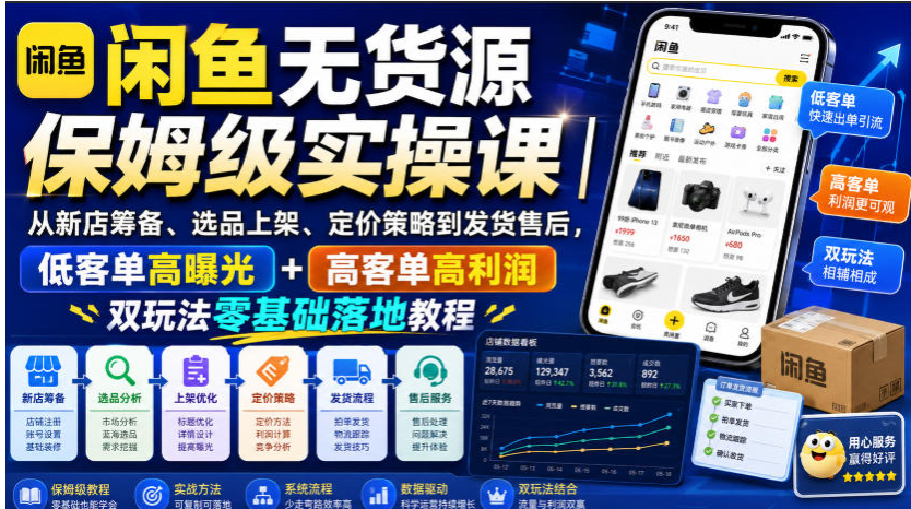 闲鱼无货源保姆级实操课